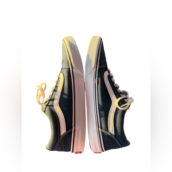 Vans Mens Old Skool Skate Sneakers Blue with White Stripes Lace Up Size 11.5 - Picture 11 of 13